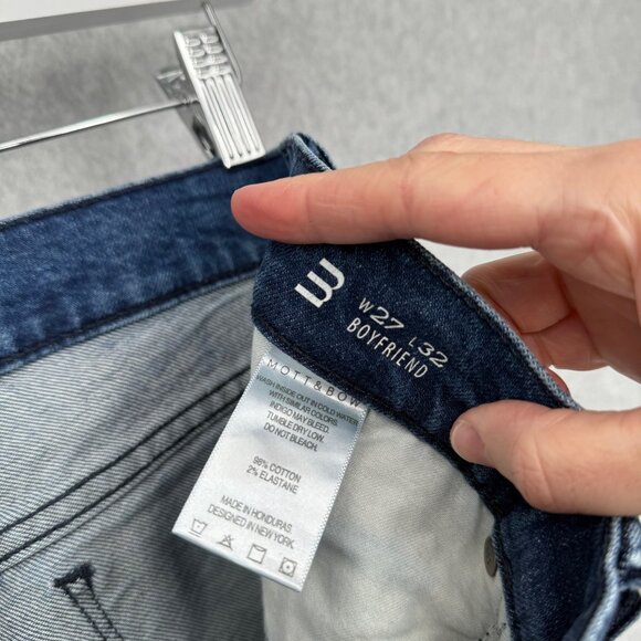 Mott & Bow Womens Boyfriend Jeans Size 27 Slim Straight Stretch Comfort Casual - Picture 6 of 12